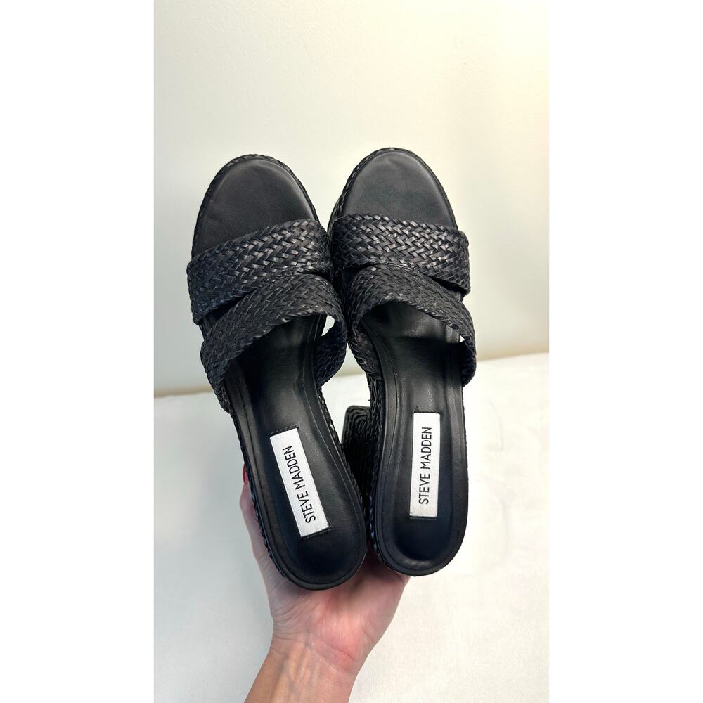 Steve Madden Gianni Platform Heeled Sandals - size 8.5 - Picture 4 of 6